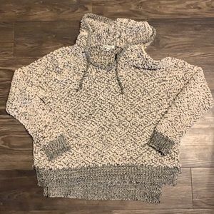 Miracle White/Gray Fuzzy Sweater